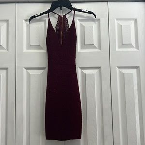 Maroon Semi-Formal Dress
